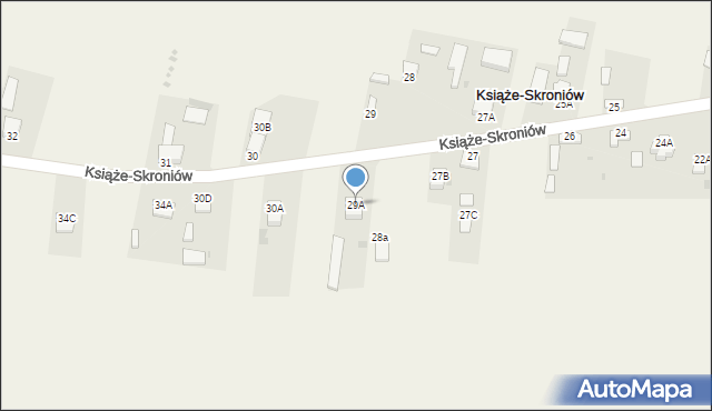 Książe-Skroniów, Książe-Skroniów, 29A, mapa Książe-Skroniów