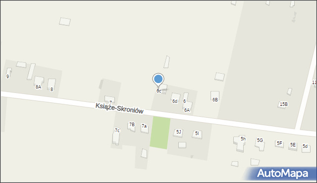 Książe-Skroniów, Książe-Skroniów, 6c, mapa Książe-Skroniów