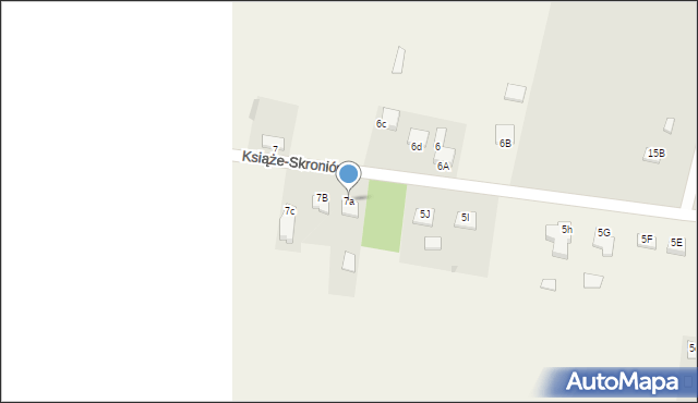 Książe-Skroniów, Książe-Skroniów, 7a, mapa Książe-Skroniów