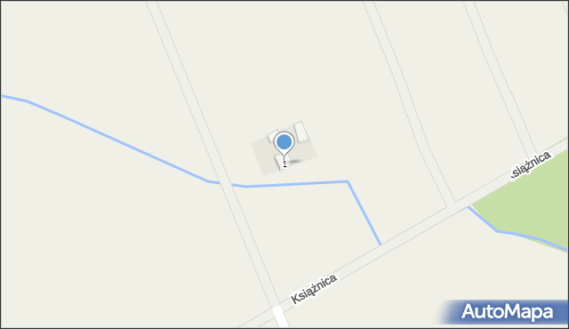 Książnica, Książnica, 1, mapa Książnica