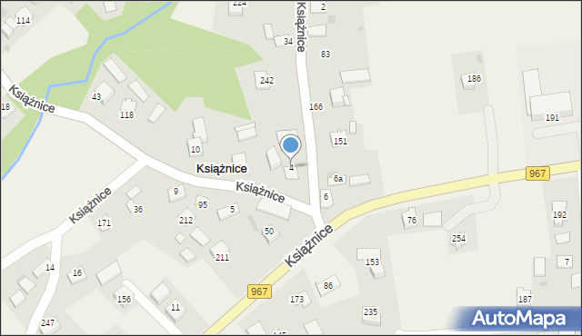 Książnice, Książnice, 4, mapa Książnice