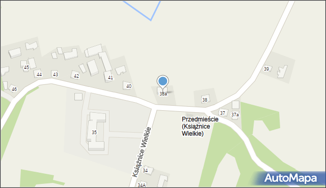 Książnice Wielkie, Książnice Wielkie, 38a, mapa Książnice Wielkie