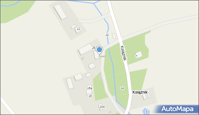 Książnik, Książnik, 16, mapa Książnik