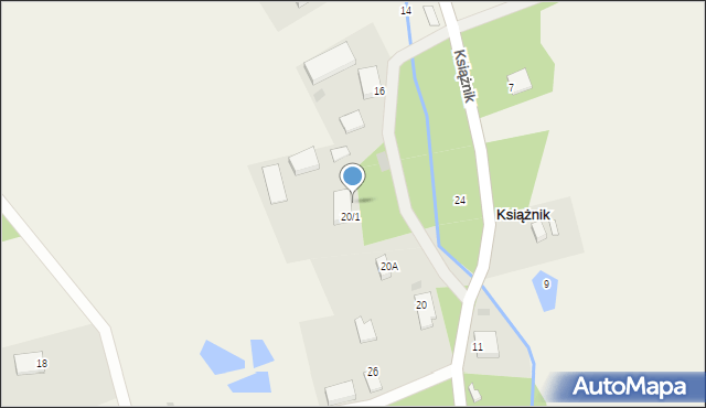 Książnik, Książnik, 20/2, mapa Książnik