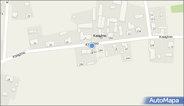 Książno, Książno, 18, mapa Książno