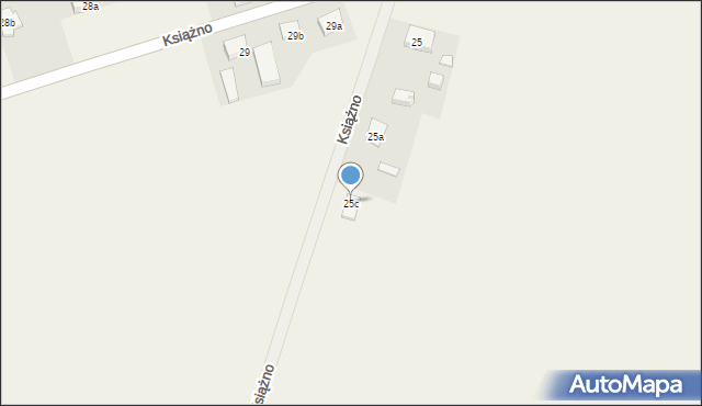 Książno, Książno, 25c, mapa Książno