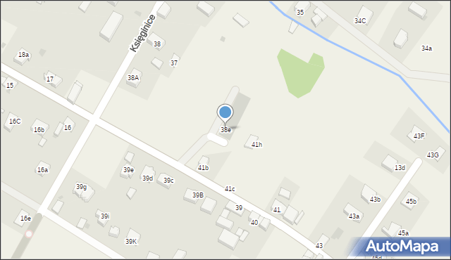 Księginice, Księginice, 38e, mapa Księginice