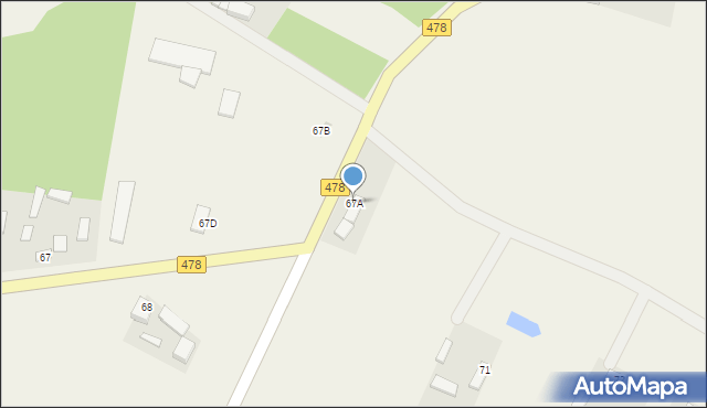Księża Wólka, Księża Wólka, 67A, mapa Księża Wólka