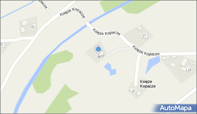 Księże Kopacze, Księże Kopacze, 19, mapa Księże Kopacze