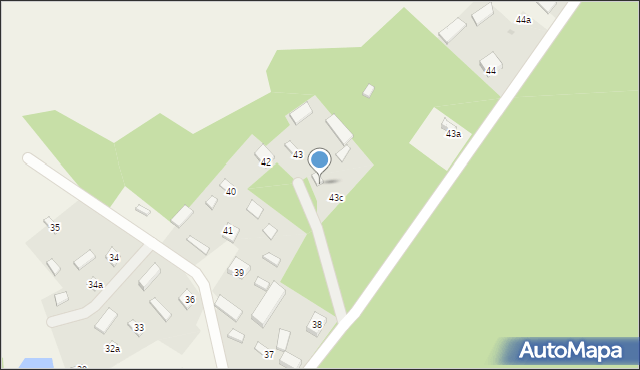 Księże Młyny, Księże Młyny, 43d, mapa Księże Młyny