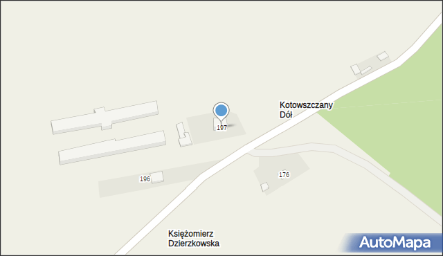 Księżomierz Dzierzkowska, Księżomierz Dzierzkowska, 197, mapa Księżomierz Dzierzkowska