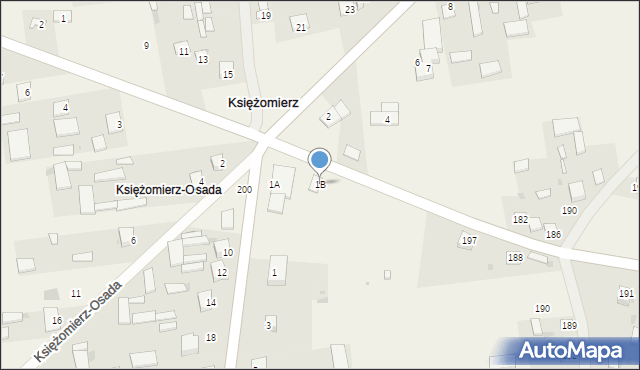 Księżomierz Gościeradowska, Księżomierz Gościeradowska, 1B, mapa Księżomierz Gościeradowska