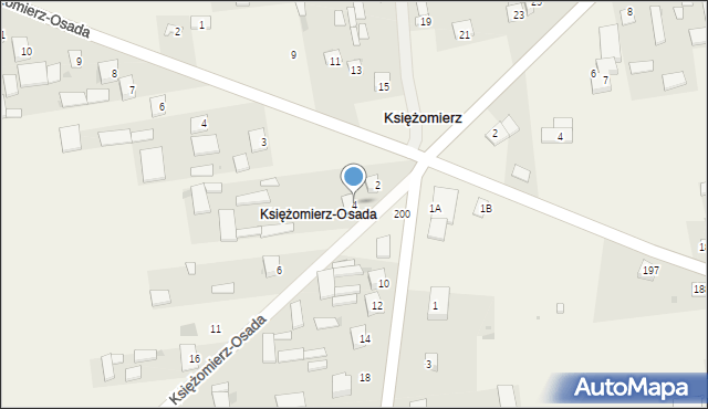 Księżomierz Gościeradowska, Księżomierz Gościeradowska, 4, mapa Księżomierz Gościeradowska