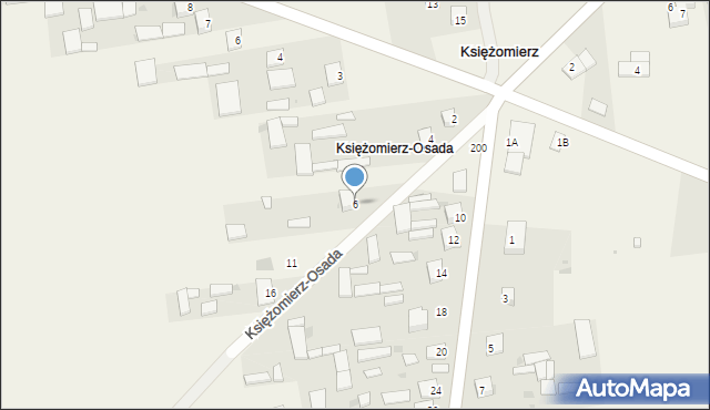 Księżomierz Gościeradowska, Księżomierz Gościeradowska, 6, mapa Księżomierz Gościeradowska