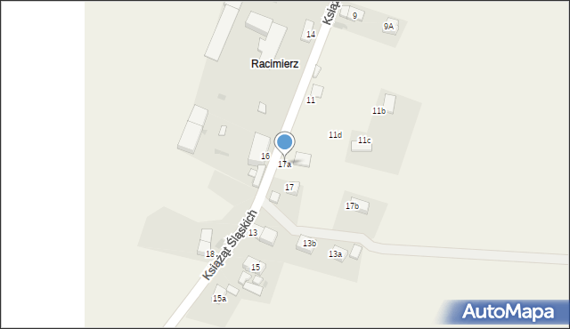 Legnickie Pole, Książąt Śląskich, 17a, mapa Legnickie Pole