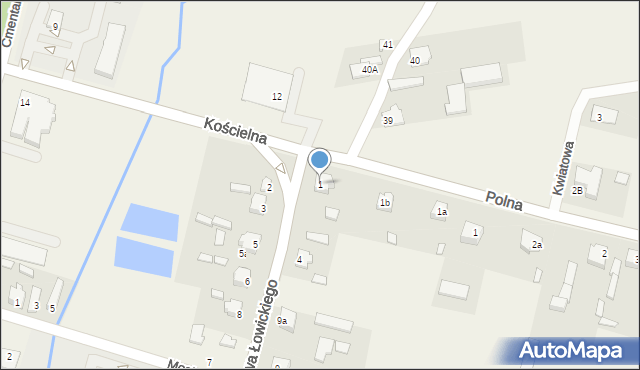 Łyszkowice, Księstwa Łowickiego, 1, mapa Łyszkowice