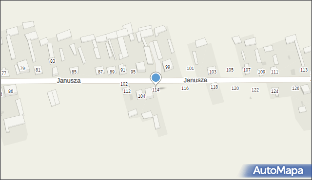 Mały Płock, Księcia Janusza, 114, mapa Mały Płock
