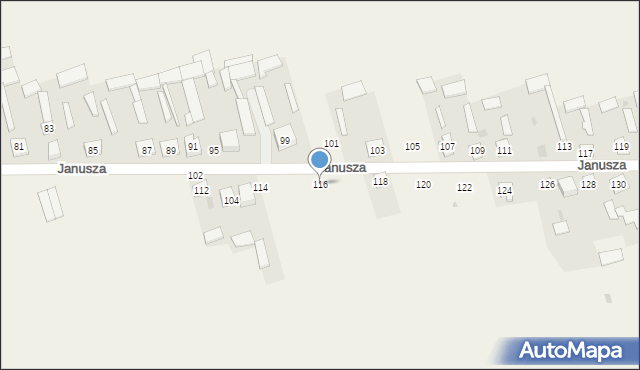 Mały Płock, Księcia Janusza, 116, mapa Mały Płock