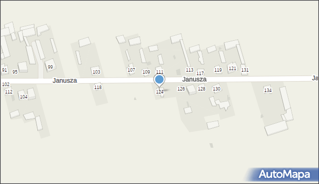 Mały Płock, Księcia Janusza, 124, mapa Mały Płock