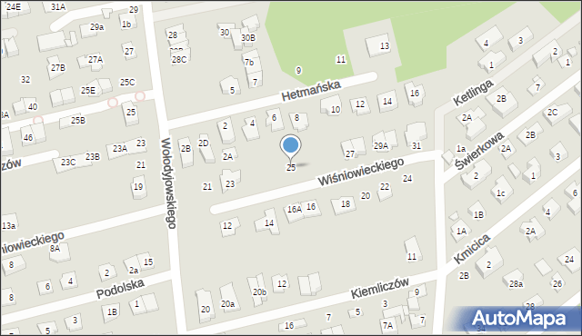 Marki, Księcia Jeremiego Wiśniowieckiego-Jaremy, 25, mapa Marki