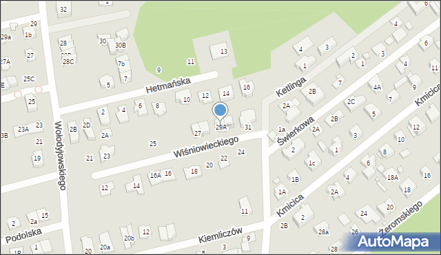 Marki, Księcia Jeremiego Wiśniowieckiego-Jaremy, 29A, mapa Marki