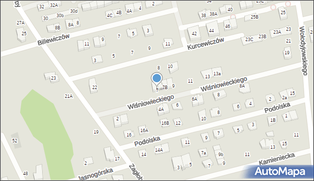 Marki, Księcia Jeremiego Wiśniowieckiego-Jaremy, 7, mapa Marki