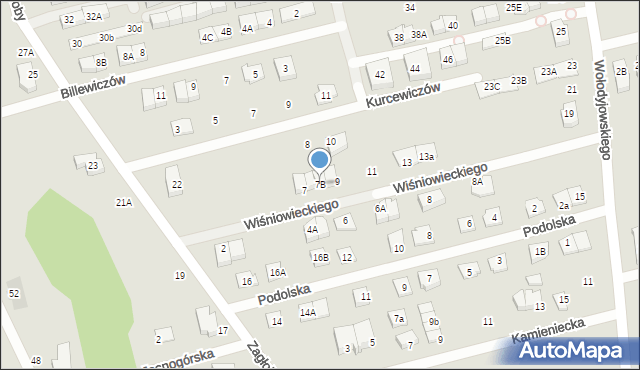 Marki, Księcia Jeremiego Wiśniowieckiego-Jaremy, 7B, mapa Marki
