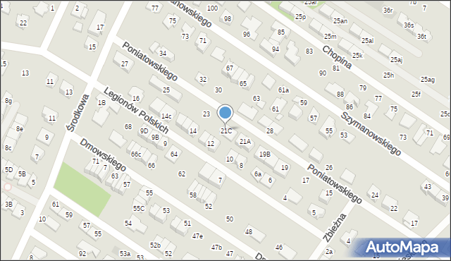 Marki, Księcia Józefa Poniatowskiego, 21C, mapa Marki