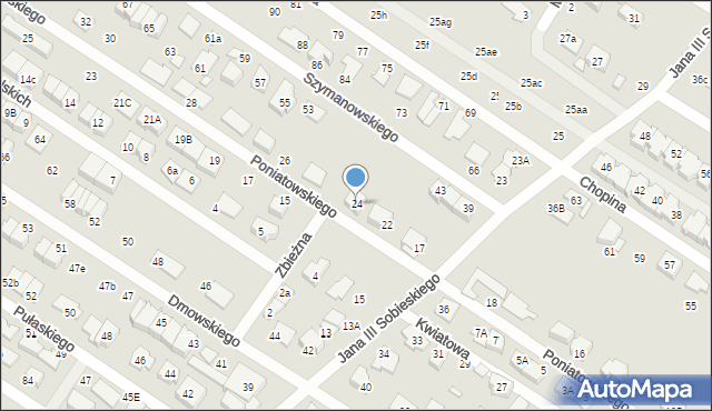 Marki, Księcia Józefa Poniatowskiego, 24, mapa Marki