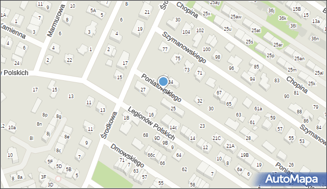 Marki, Księcia Józefa Poniatowskiego, 25d, mapa Marki