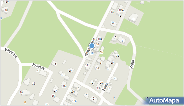 Marki, Księżycowa, 16, mapa Marki