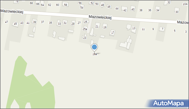 Mienia, Księżnej Mazowieckiej Anny, 19a, mapa Mienia