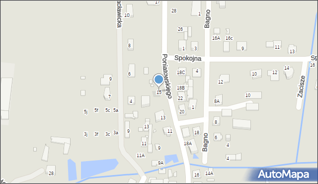 Mszczonów, Księcia Józefa Poniatowskiego, 15, mapa Mszczonów