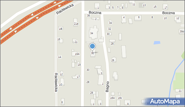 Mszczonów, Księcia Józefa Poniatowskiego, 32, mapa Mszczonów