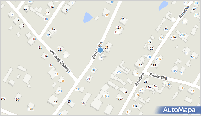 Mszczonów, Księcia Ziemowita, 17, mapa Mszczonów