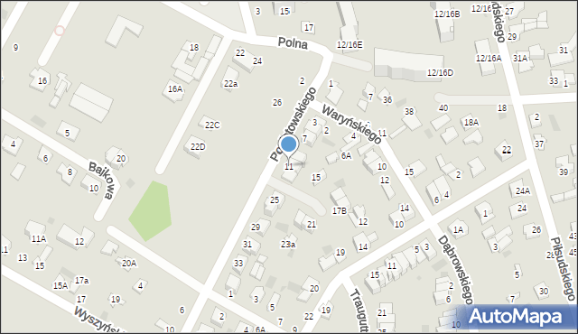 Nasielsk, Księcia Józefa Poniatowskiego, 11, mapa Nasielsk