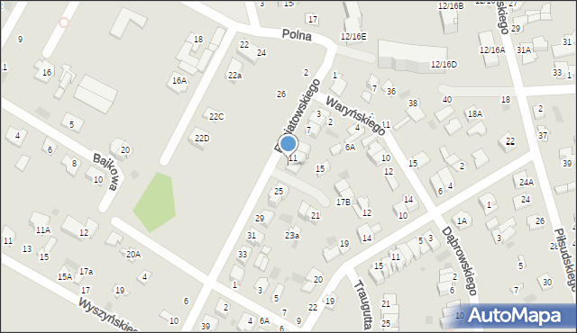 Nasielsk, Księcia Józefa Poniatowskiego, 13, mapa Nasielsk