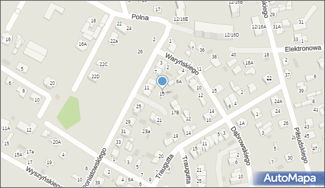Nasielsk, Księcia Józefa Poniatowskiego, 15, mapa Nasielsk