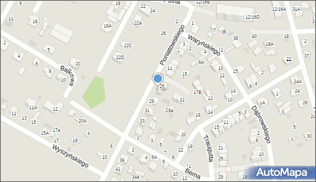 Nasielsk, Księcia Józefa Poniatowskiego, 27, mapa Nasielsk