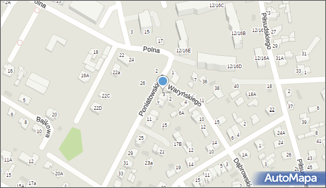 Nasielsk, Księcia Józefa Poniatowskiego, 3, mapa Nasielsk