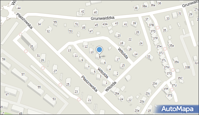 Niepołomice, Księcia Witolda, 8, mapa Niepołomice