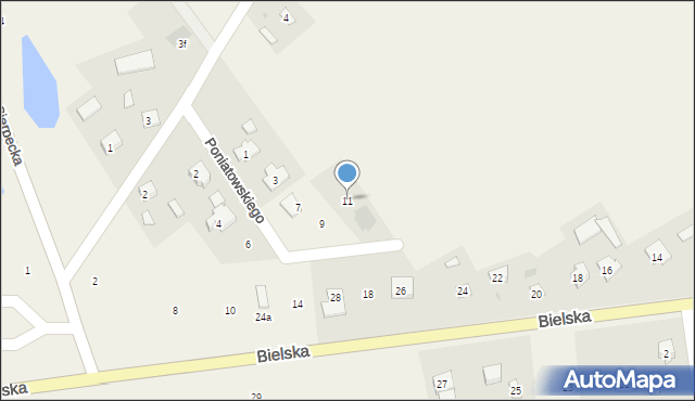 Nowe Proboszczewice, Księcia Józefa Poniatowskiego, 11, mapa Nowe Proboszczewice