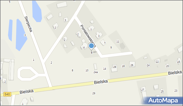 Nowe Proboszczewice, Księcia Józefa Poniatowskiego, 6, mapa Nowe Proboszczewice