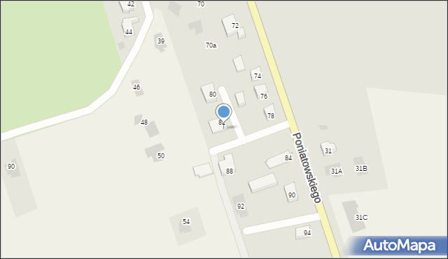 Nowogard, Księcia Józefa Poniatowskiego, 82A, mapa Nowogard