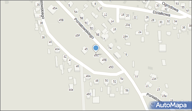 Opatówek, Księcia Józefa Poniatowskiego, 45C, mapa Opatówek