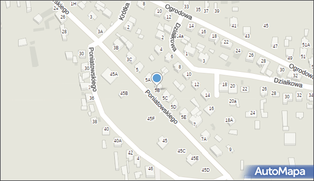 Opatówek, Księcia Józefa Poniatowskiego, 5B, mapa Opatówek