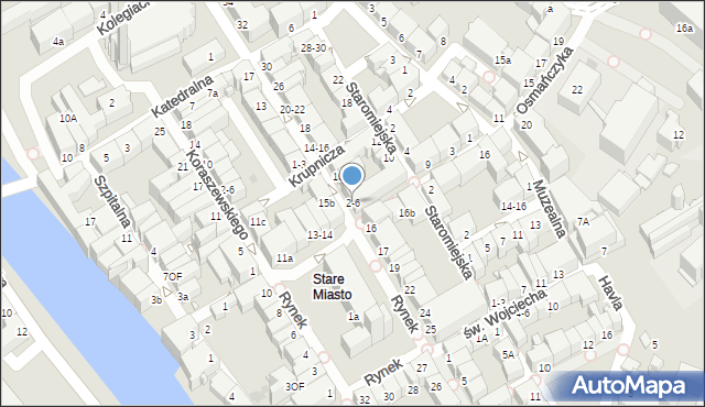 Opole, Książąt Opolskich, 2-6, mapa Opola