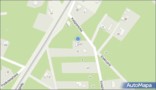 Owczarnia, Książenicka, 4, mapa Owczarnia