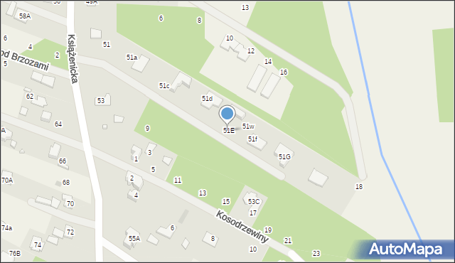 Owczarnia, Książenicka, 51E, mapa Owczarnia