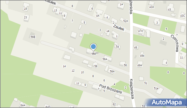 Owczarnia, Książenicka, 56b, mapa Owczarnia